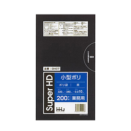 小型ポリ袋 GH-07 黒HDPE 320×380×0.01 入数6000枚
