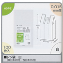 レジ袋　白TA-35HDPE乳白350×450×130  100枚/袋40袋/ケース　入数：4000枚