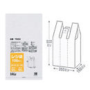 レジ袋半透明 TB-50HDPE 500×600×150 入数1000枚