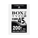 ＢH　ボックス入ポリ袋 45ℓ BH-43 透明LLDPE 650×800×0.02 入数800枚