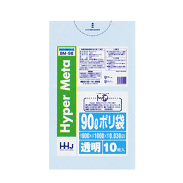 ポリ袋 90ℓ BM-98 透明LL+Meta 900×1000×0.03 入数400枚